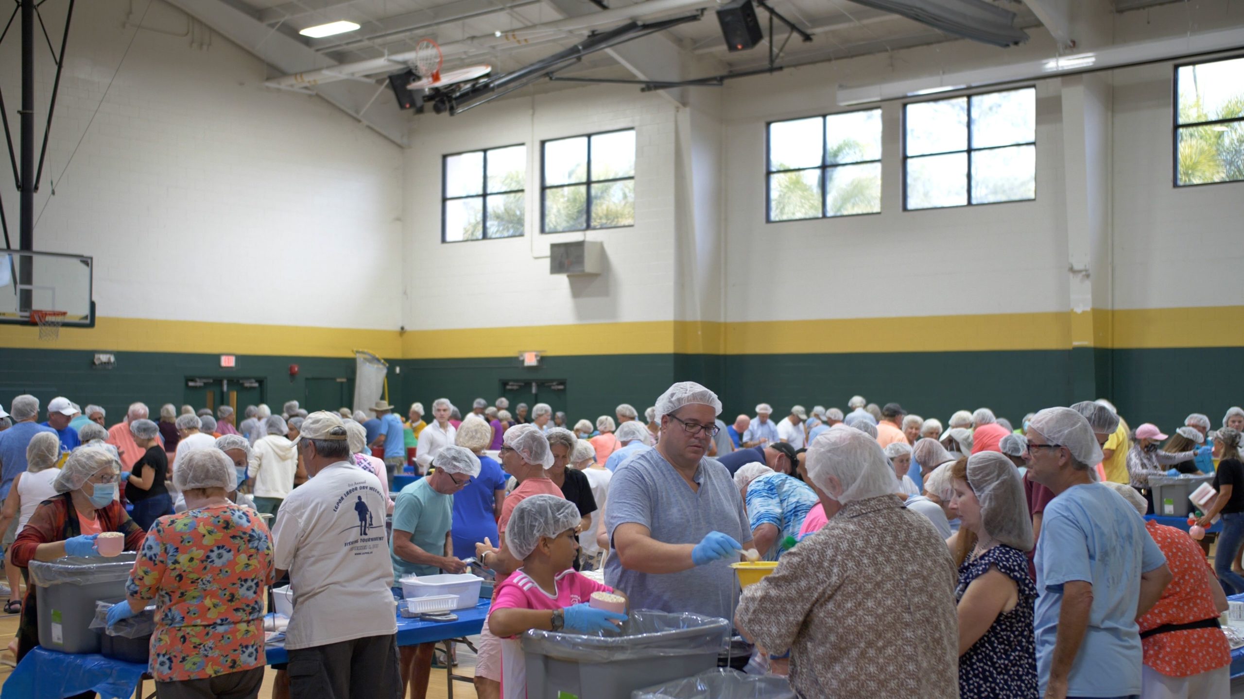 Wide shot of an event